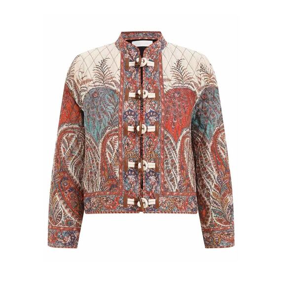 Zimmermann Rhiannon Quilted Toggle Front Jacket - 0 Spliced - Picture 1 of 4